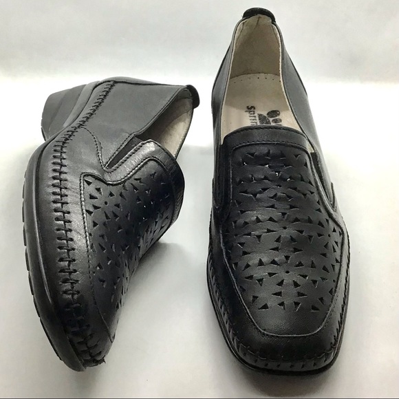 Spring Step Shoes - Spring Step Black Leather Loafers